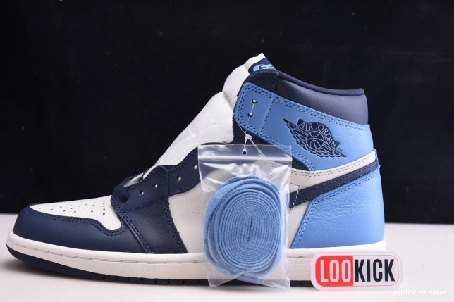 Cheap Jordan High 555088-140 1 Air Retro Obsidian OG 0817